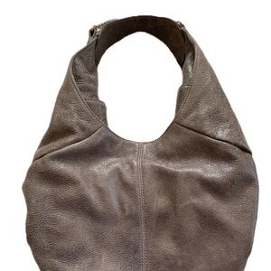 Vince Camuto leather hobo bag taupe